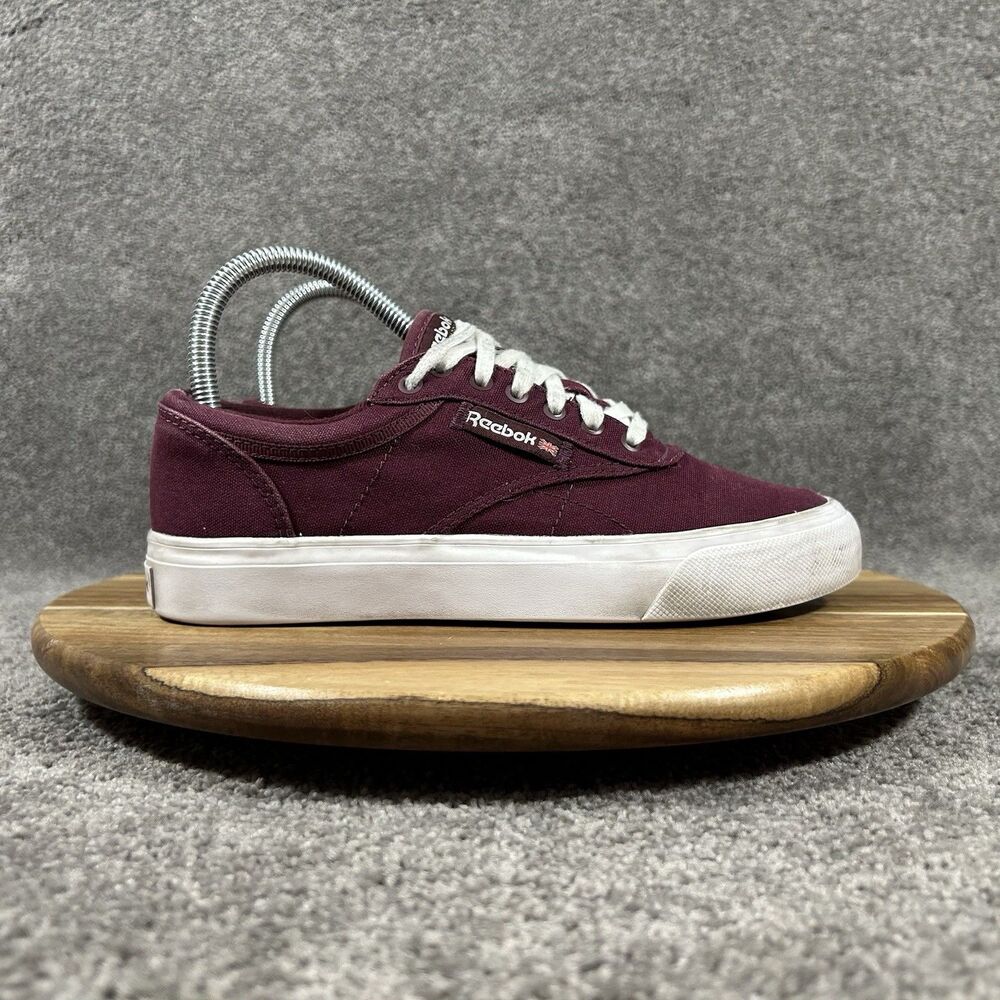 Reebok Club C Coast Women's Size 6.5 Red Canvas Athletic Skate Shoes Used